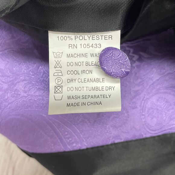 Umo Lorenzo Formal Wear Men Vest Jacket Size Small Purple M232 -13 - Picture 6 of 14